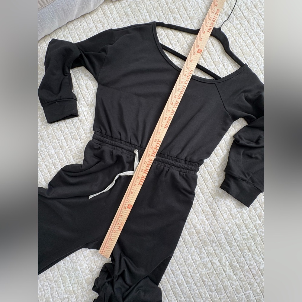 Le Lis Off-the-Shoulder Sweatshirt Jumpsuit Romper | Luxe Cotton Blend | M - Picture 9 of 15